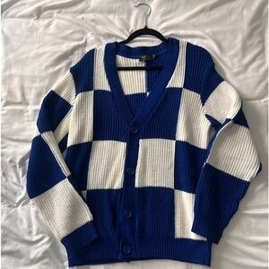 Oversized Checkerboard Cardigan size Xs